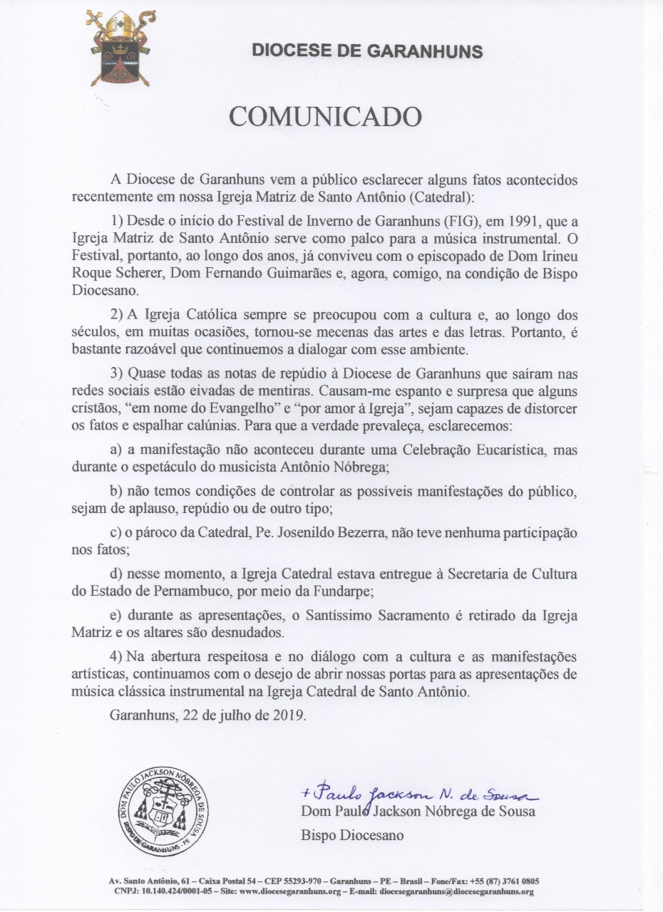 Nota de esclarecimento