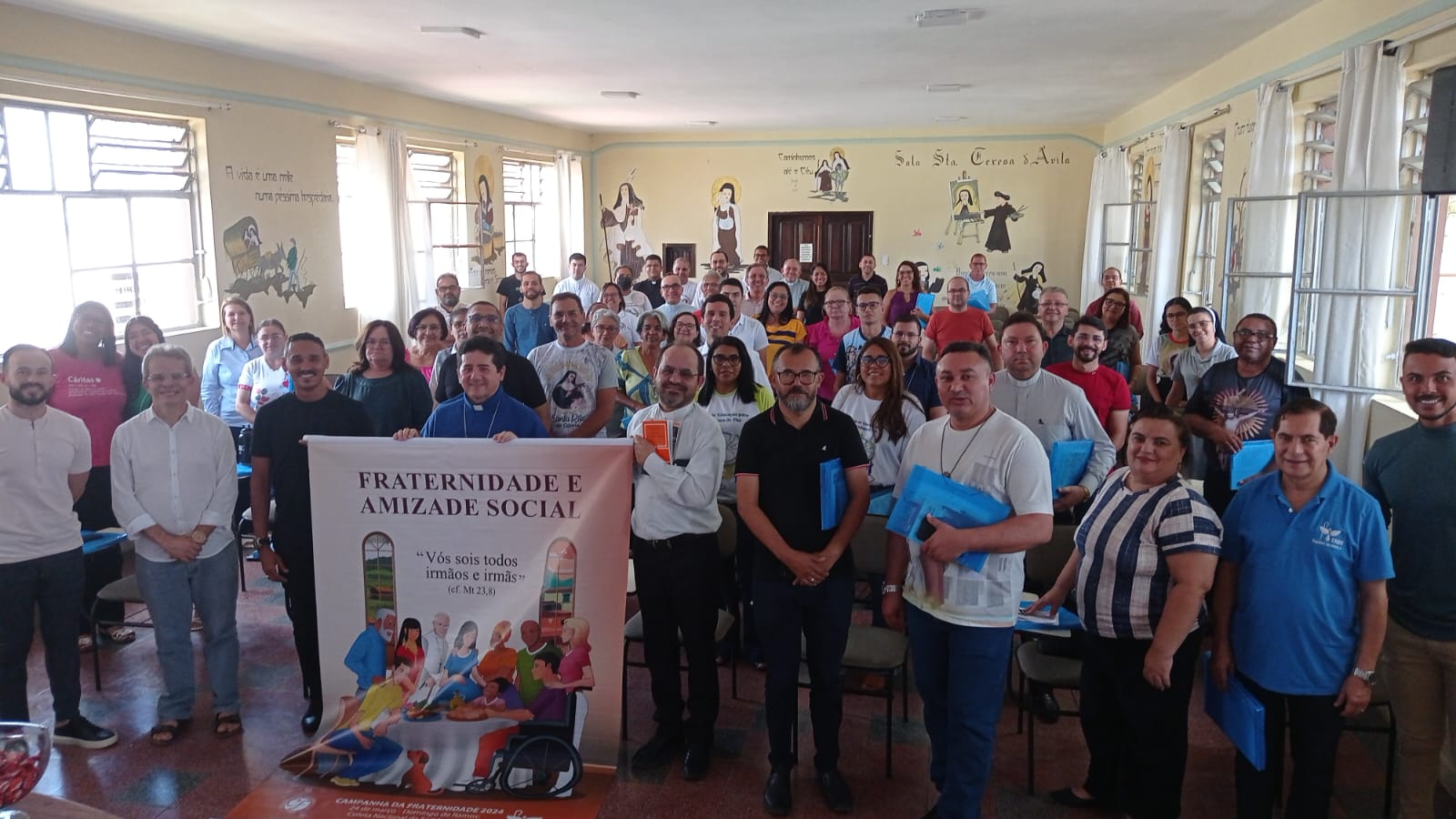 Equipe de campanhas do regional NE2, realiza estudo sobre a campanha da fraternidade 2024. 