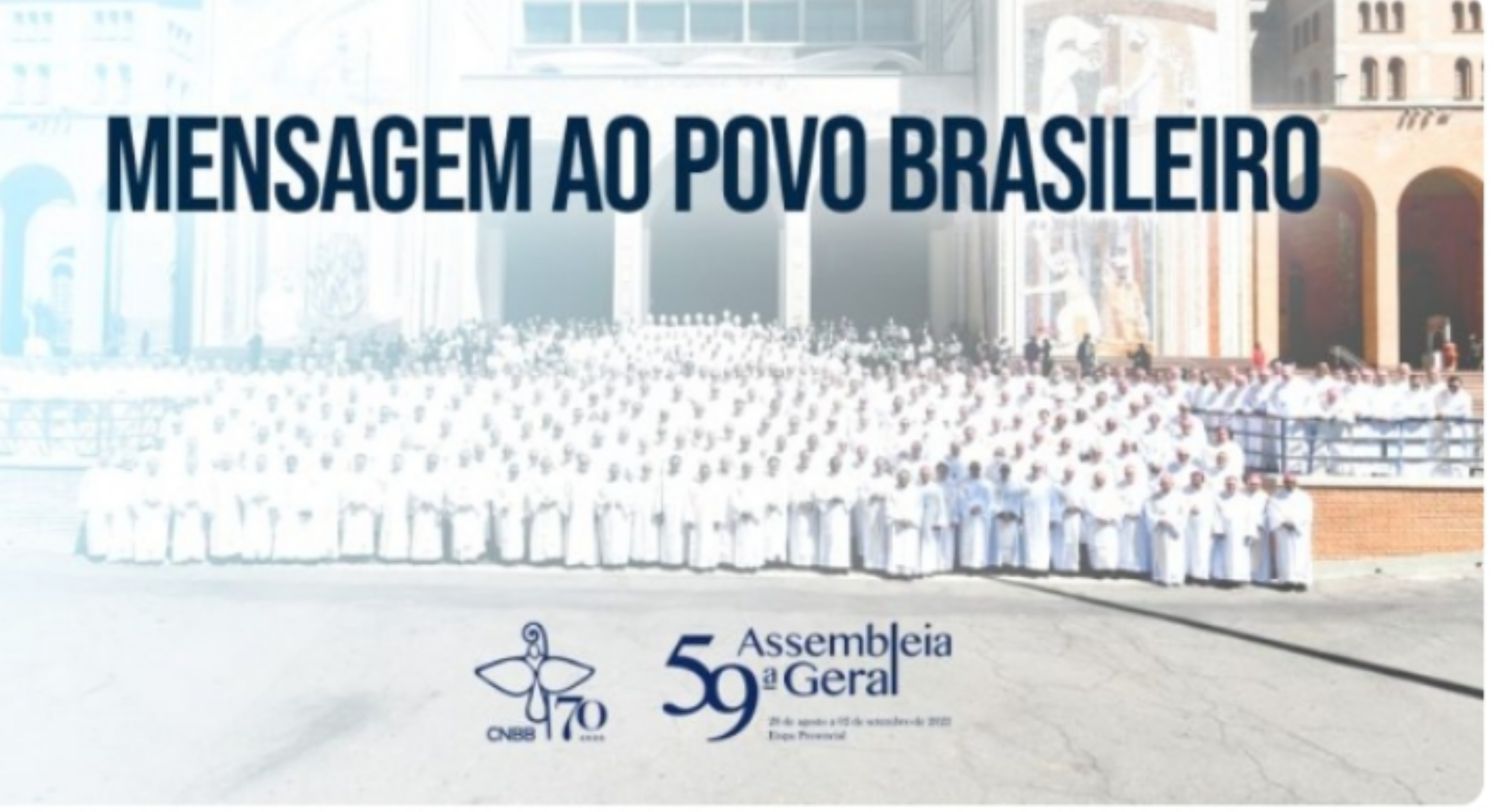 CNBB divulgar carta ao povo brasileiro 