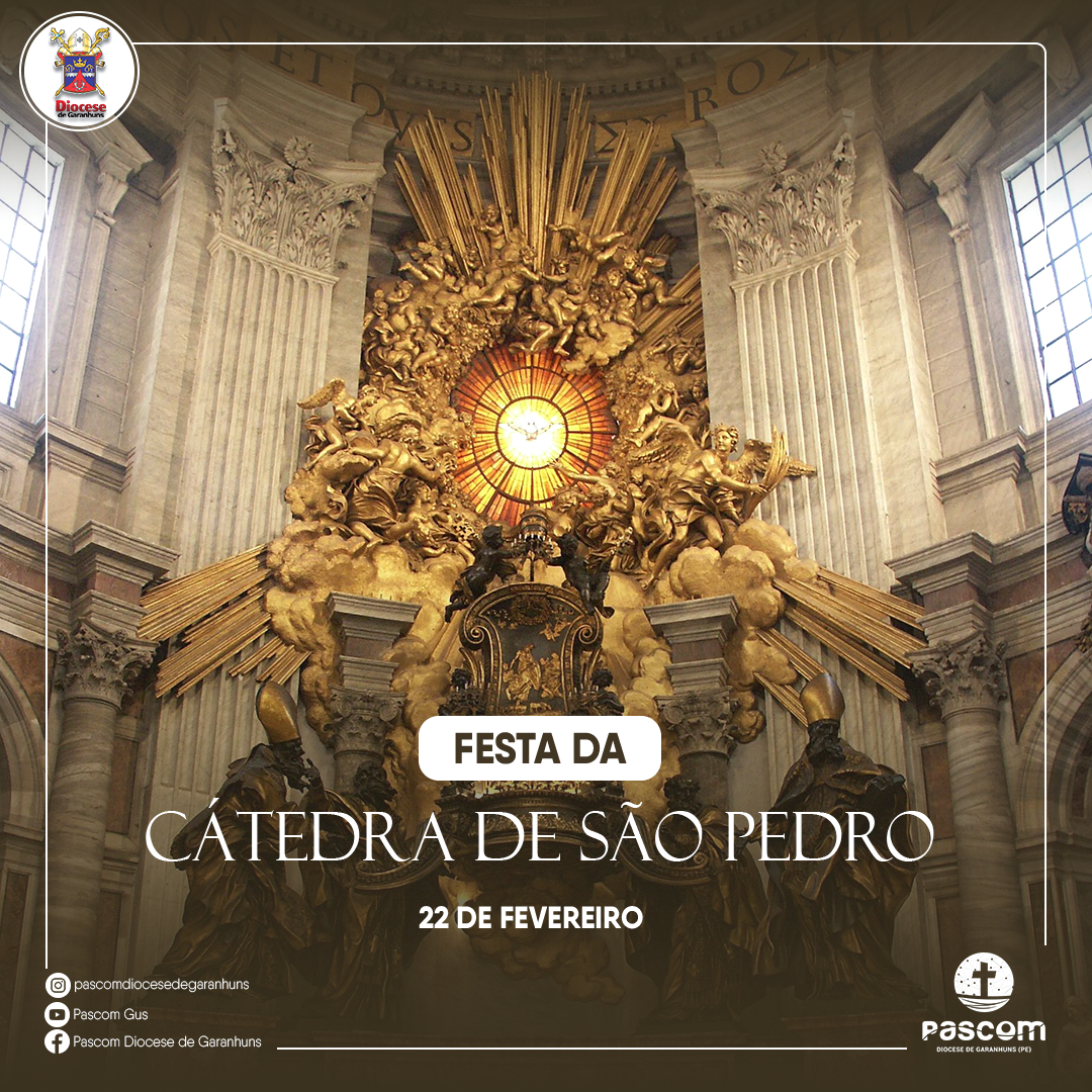 Hoje celebramos o Dia da Cátedra de São Pedro,